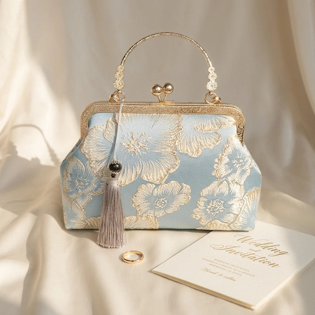 Sac à main bandoulière brodé d’inspiration chinoise - Agnese