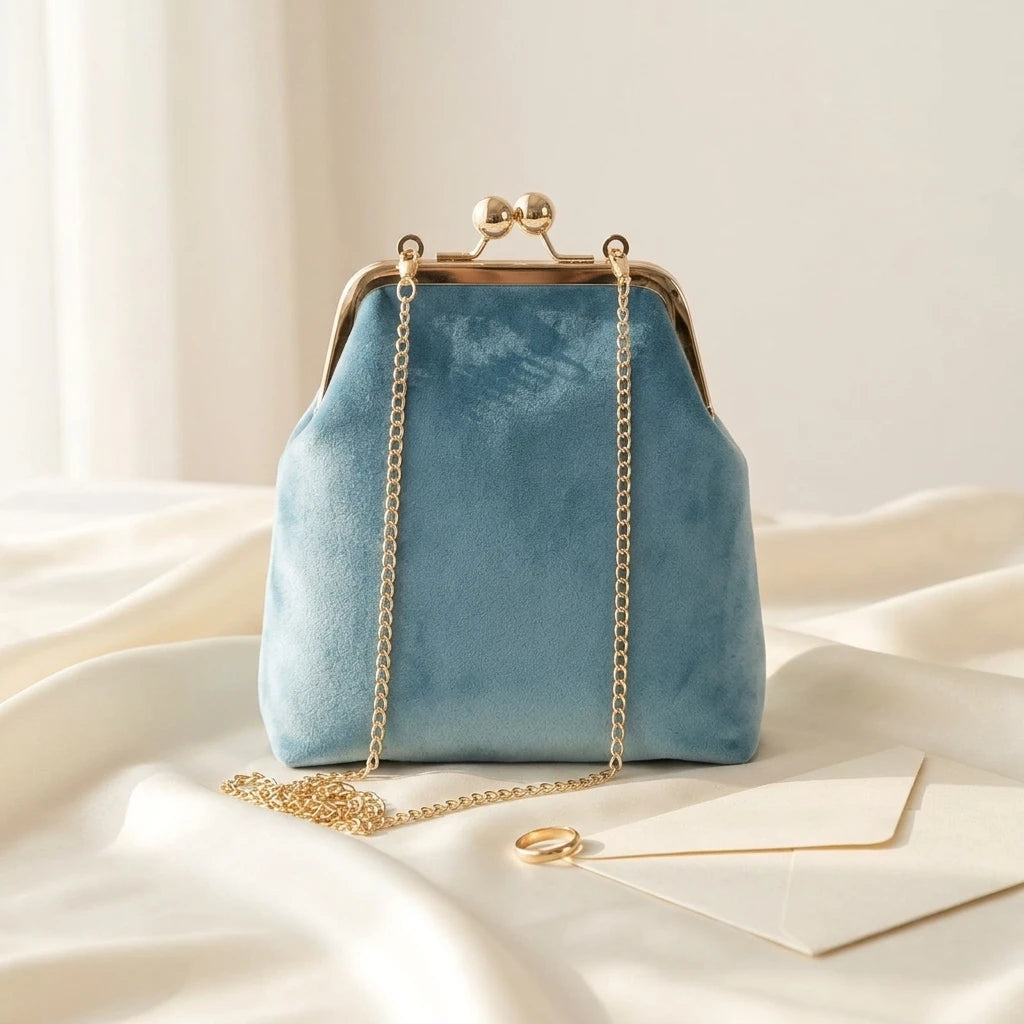Sac à main bandoulière en velours rétro délicat - Ottilia