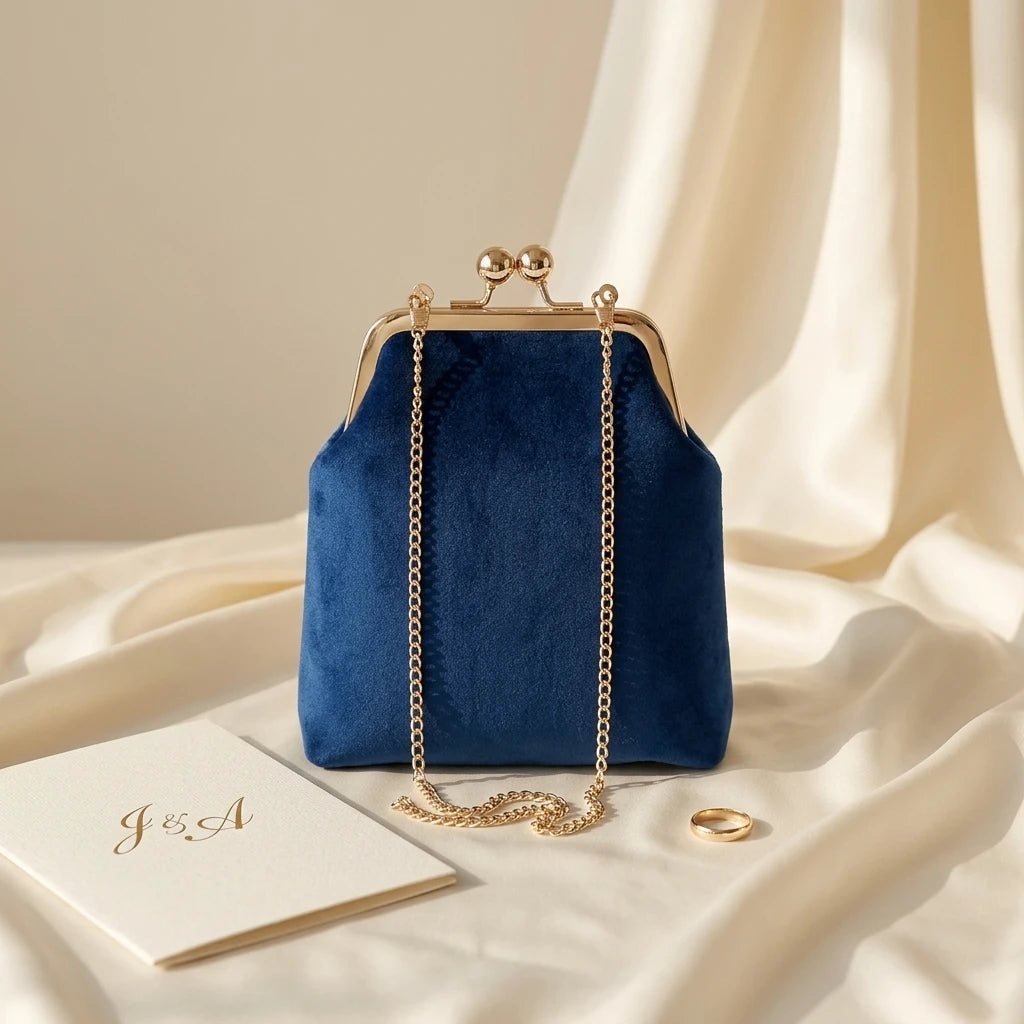 Sac à main bandoulière en velours rétro délicat - Ottilia