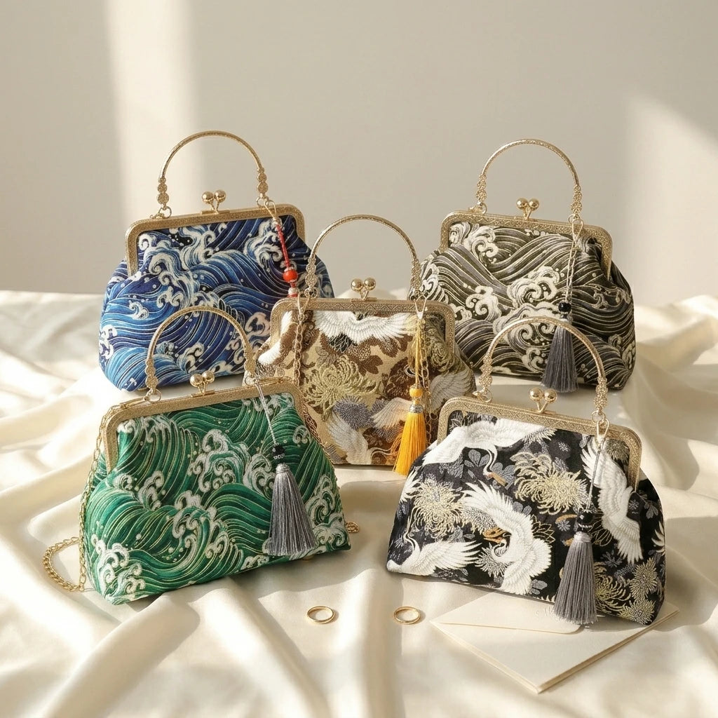 Sac à main bandoulière vintage brodé - Ludovica