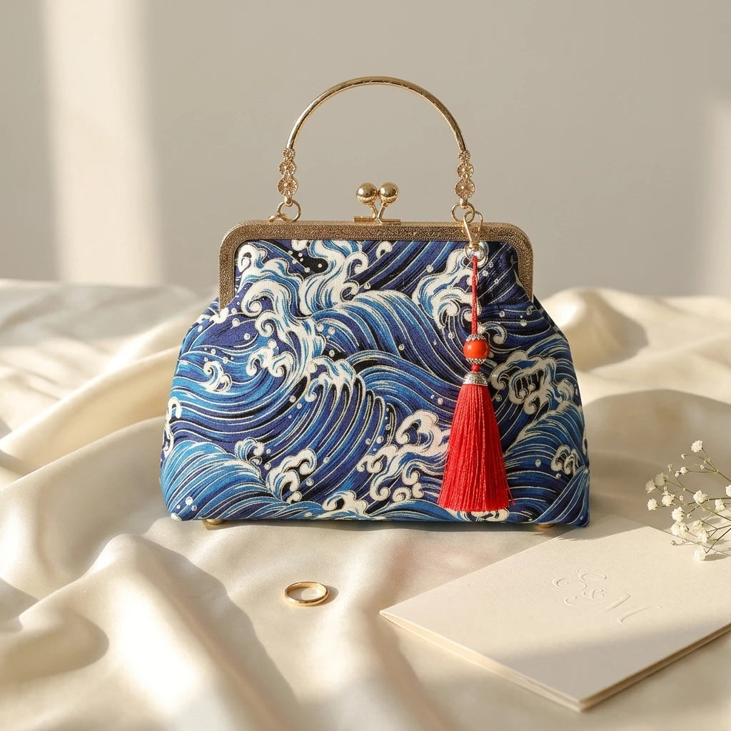Sac à main bandoulière vintage brodé - Ludovica