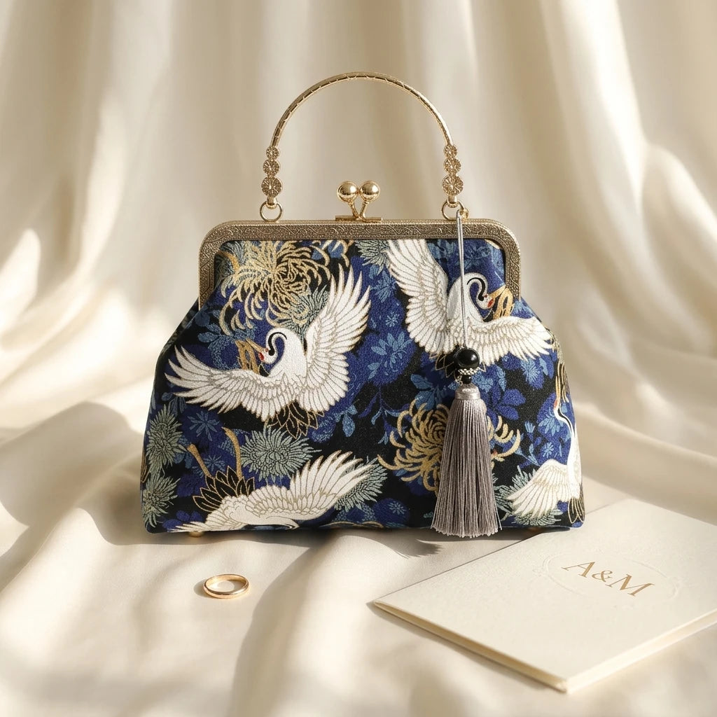 Sac à main bandoulière vintage brodé - Ludovica