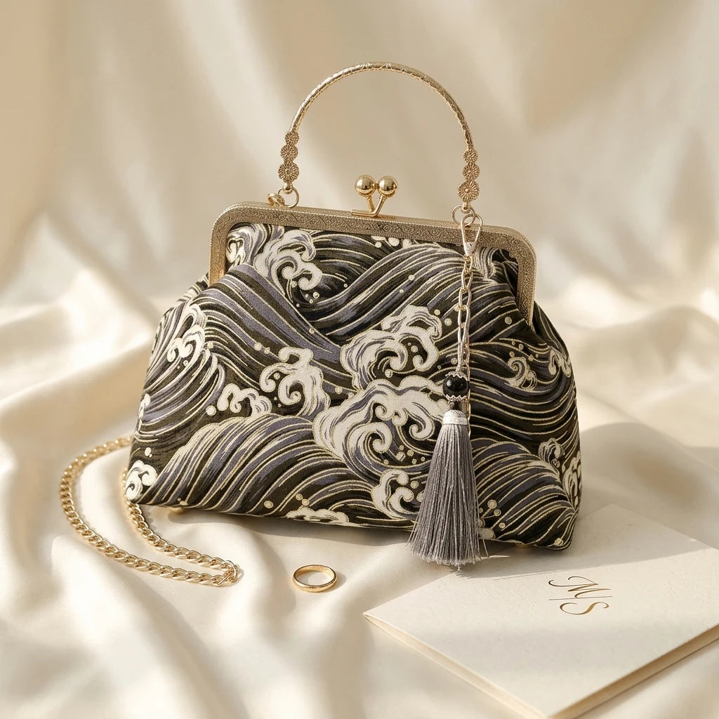 Sac à main bandoulière vintage brodé - Ludovica