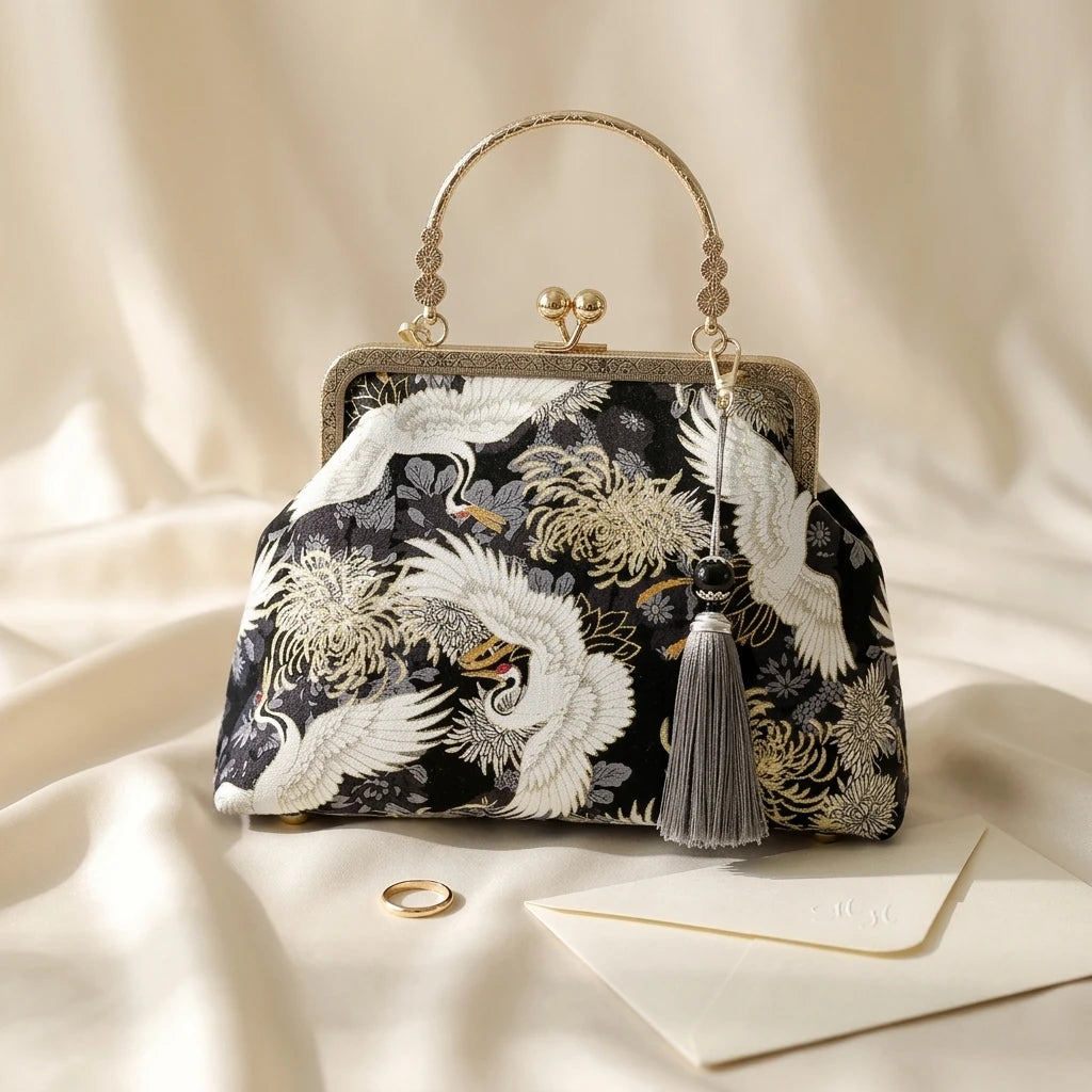 Sac à main bandoulière vintage brodé - Ludovica