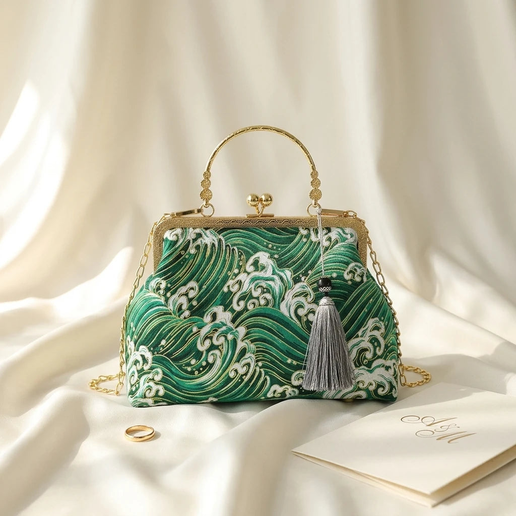 Sac à main bandoulière vintage brodé - Ludovica
