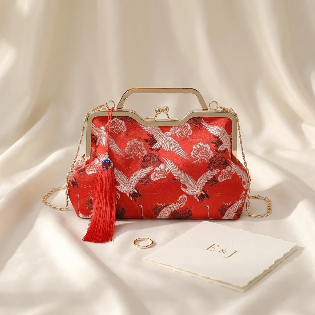 Sac à main bandoulière vintage brodé - Maddalena