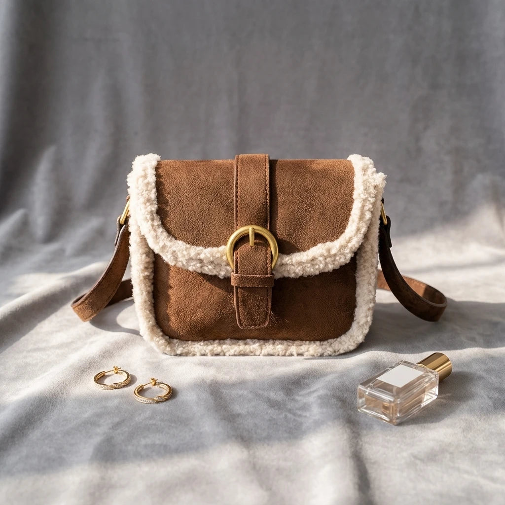 Sac à main en peluche délicat - Livia