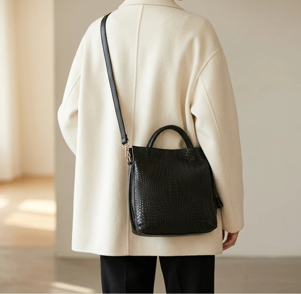 Sac à main seau tissé grande capacité - Renata