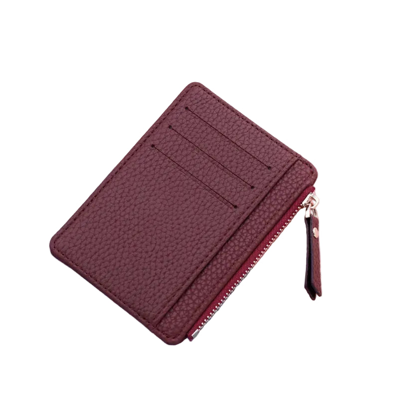 Porte-cartes Iris - Cuir zippé