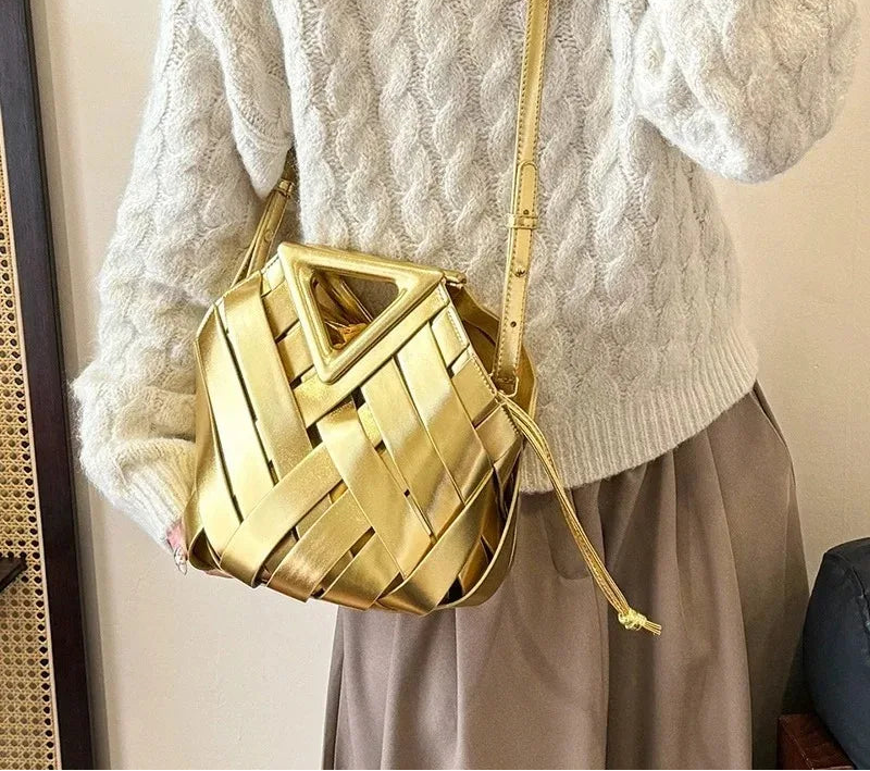 Sac à main bandoulière tressé - Imelda - Maison Elvira