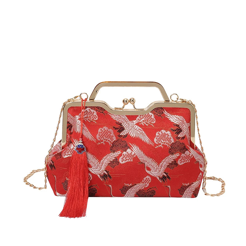 Sac à main bandoulière vintage brodé - Maddalena - Maison Elvira