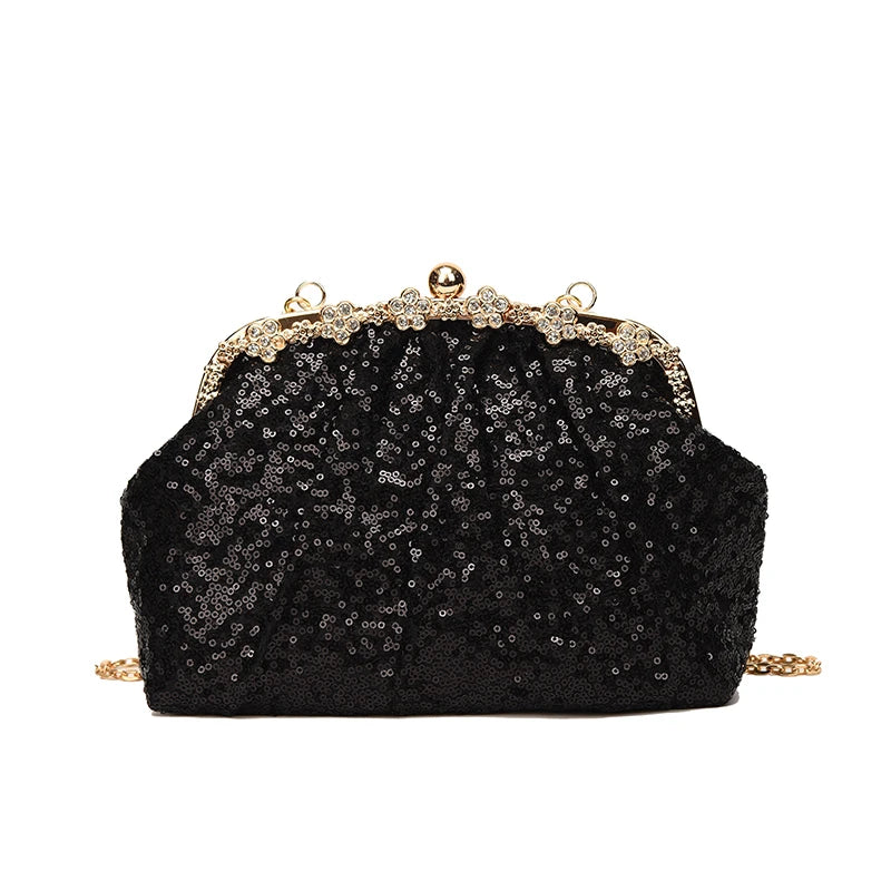 Sac à main bandoulière scintillant - Ginevra - Maison Elvira