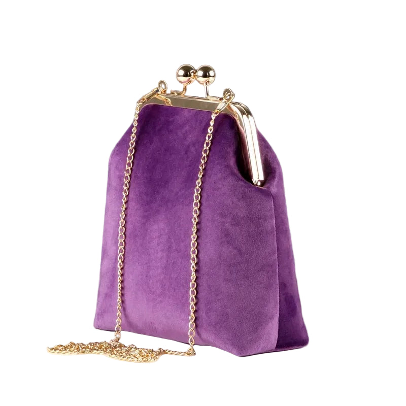 Sac à main bandoulière en velours rétro délicat - Ottilia - Maison Elvira