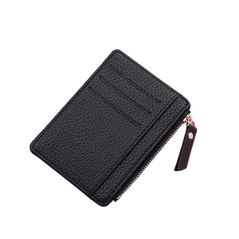 Porte-cartes Iris - Cuir zippé