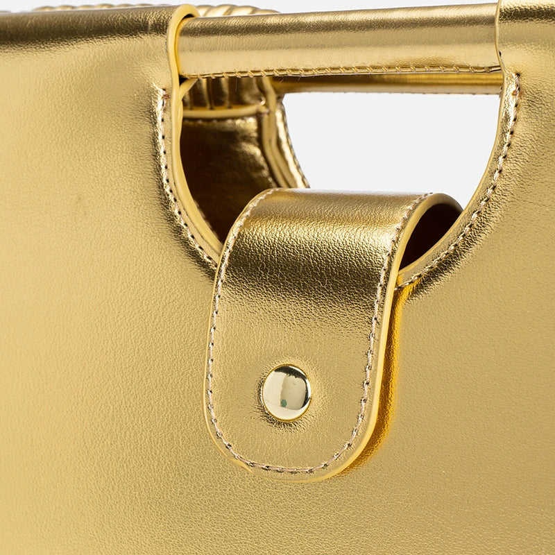 Sac à main bandoulière hobo tissé argent chic - Leandra - Maison Elvira