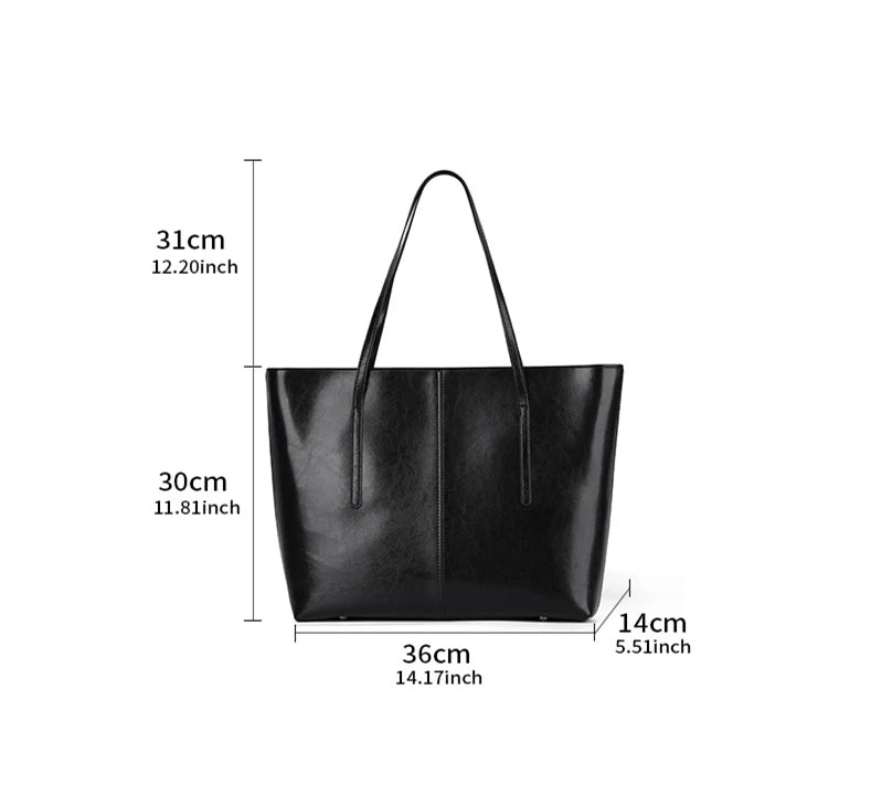 Sac fourre-tout en cuir noble - Adriana - Maison Elvira