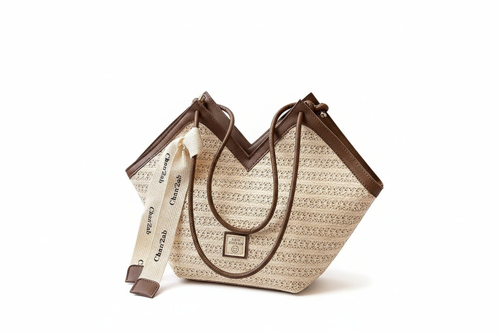 Sac à main bandoulière en paille estival - Alma - Maison Elvira