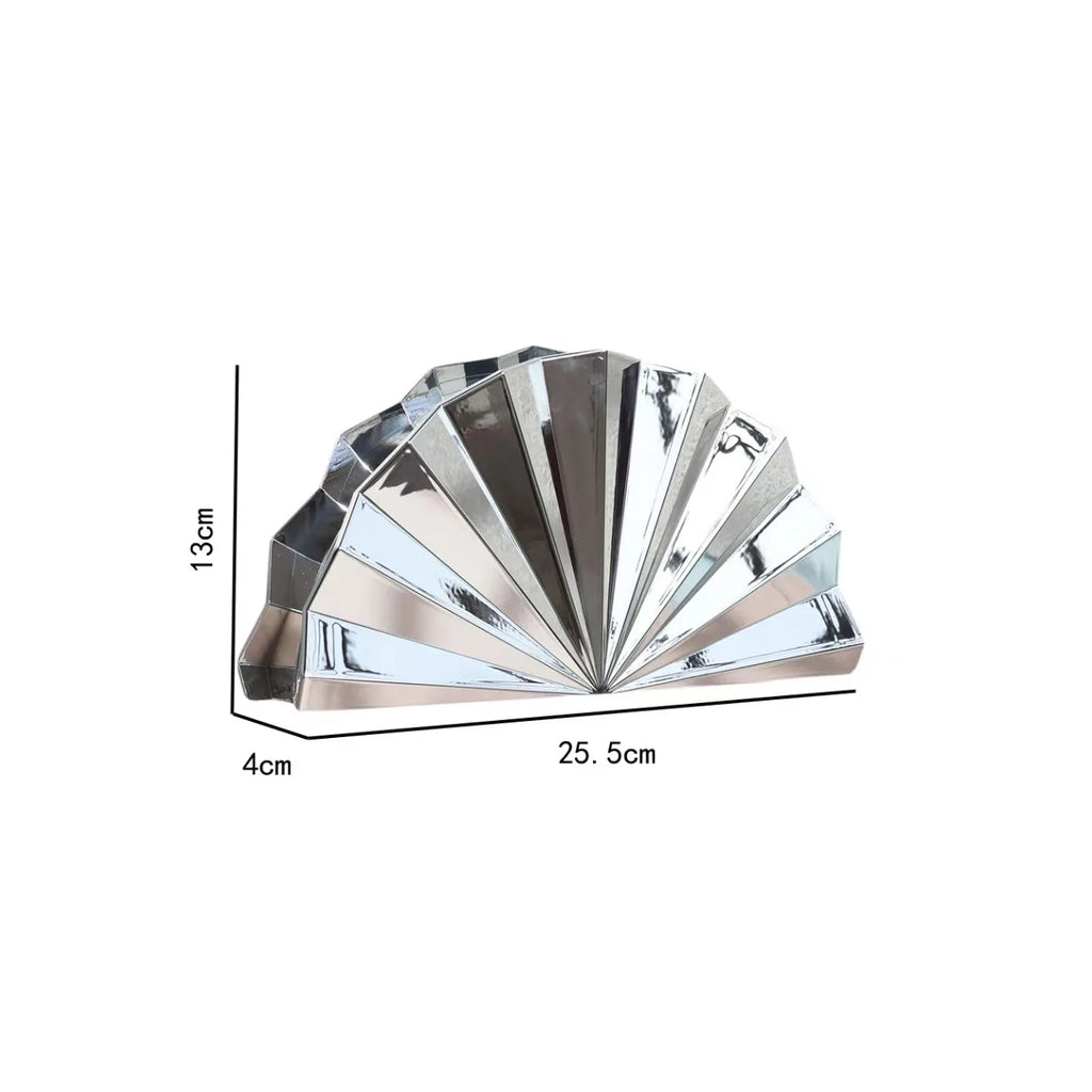 Sac à main bandoulière lunaire en acrylique argenté - Lunaria - Maison Elvira