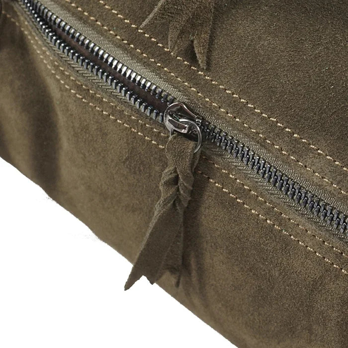 Sac à main bandoulière en daim authentique - Caterina - Maison Elvira