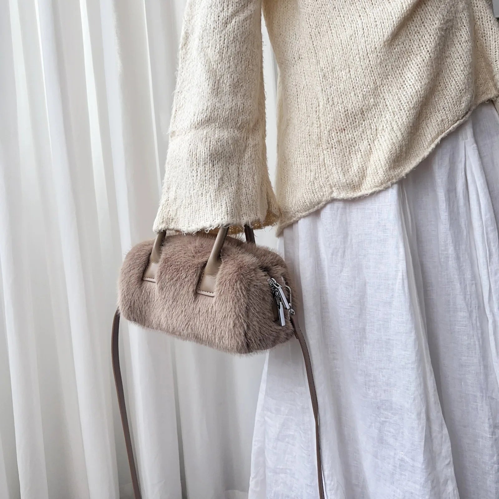 Sac à main bandoulière moelleux et doux  - Celestina - Maison Elvira