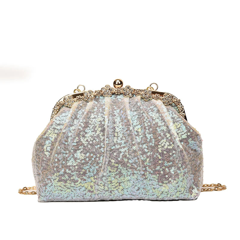 Sac à main bandoulière scintillant - Ginevra - Maison Elvira
