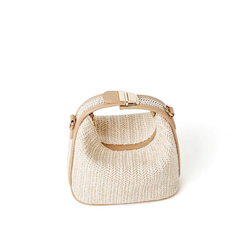 Sac à main bandoulière en paille bohème - Luvia - Maison Elvira