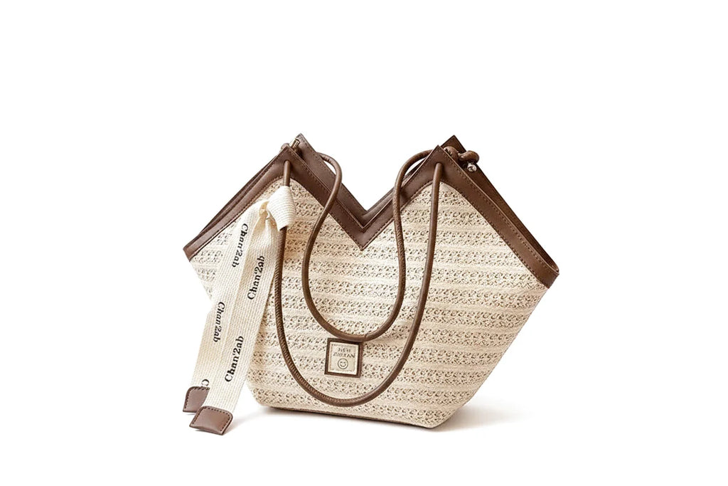 Sac à main bandoulière en paille estival - Alma - Maison Elvira