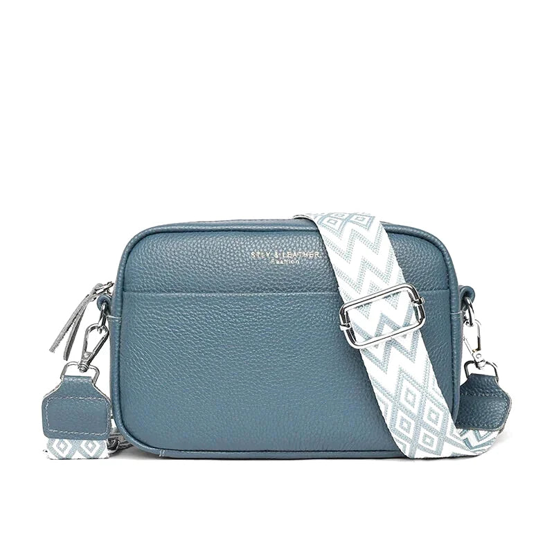 Petit sac bandoulière en cuir véritable essentiel - Prisca - Maison Elvira