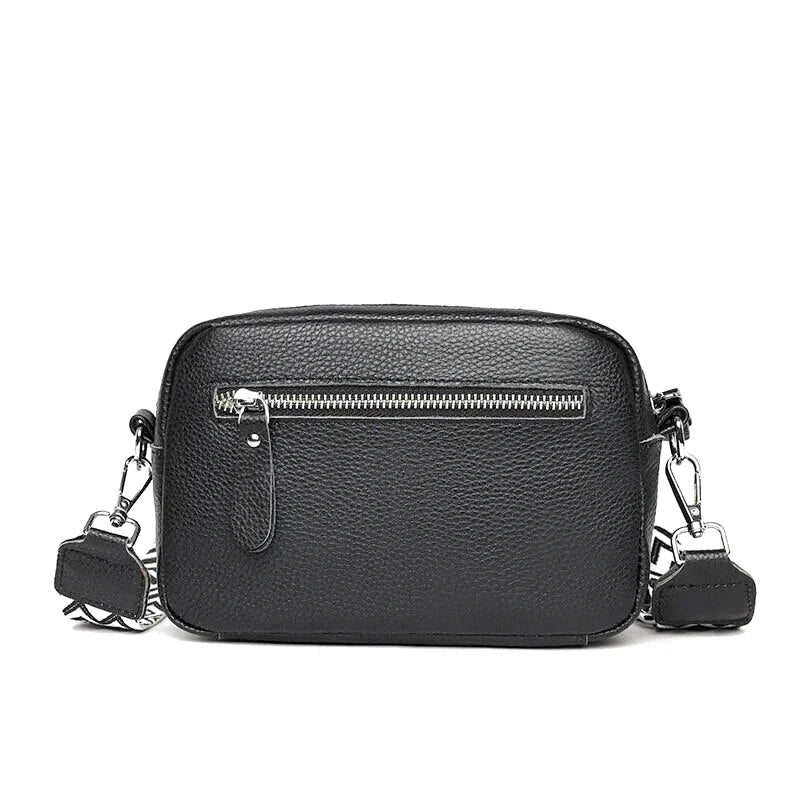 Petit sac bandoulière en cuir véritable essentiel - Prisca - Maison Elvira
