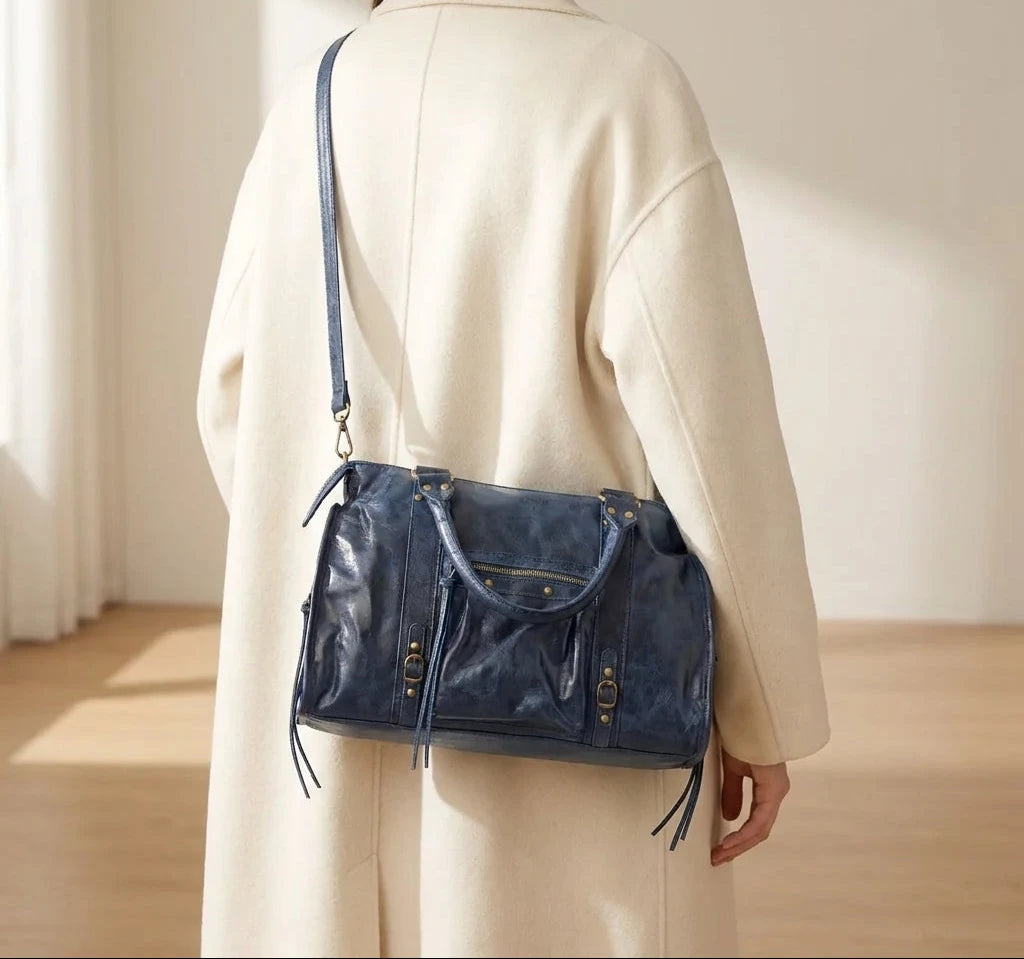 Sac à main fourre-tout bandoulière vintage urbain - Carlotta - Maison Elvira