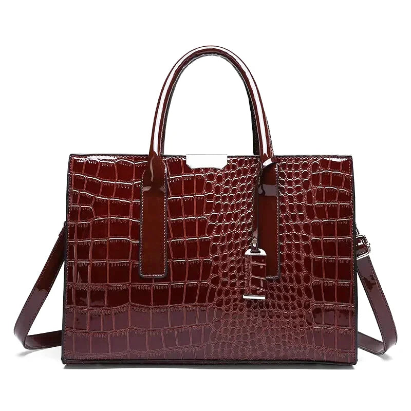 Sac à main bandoulière crocodile vintage noble - Vittoria - Maison Elvira