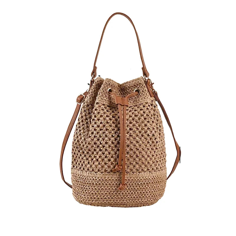 Sac à main bandoulière en paille bohème - Adelina - Maison Elvira
