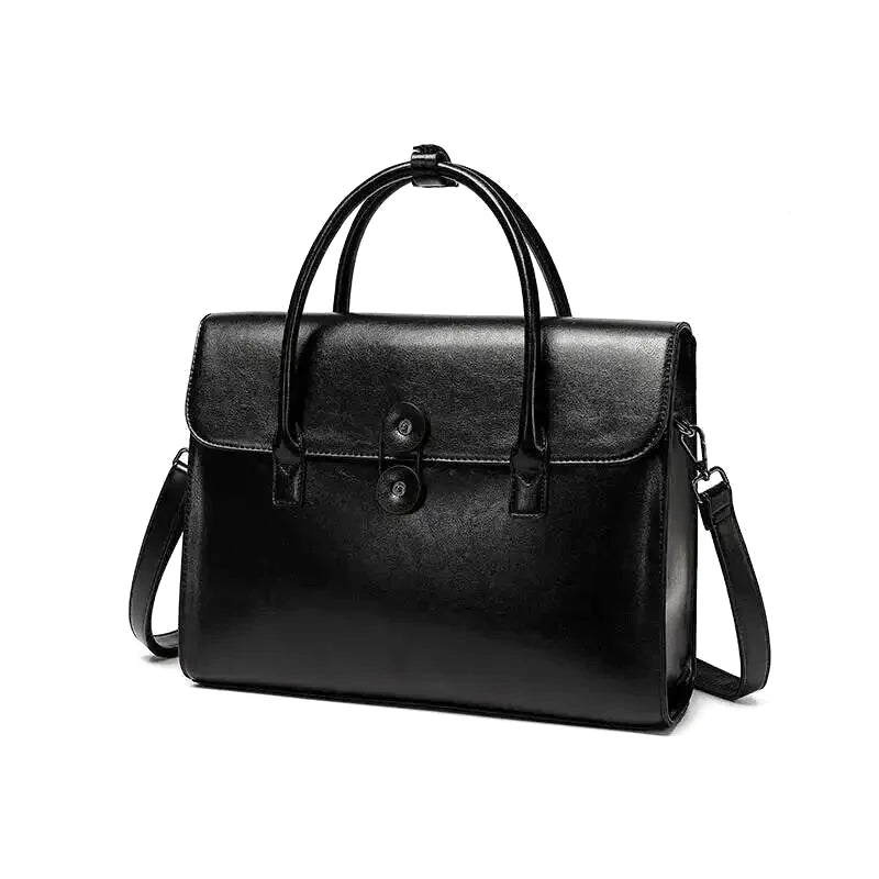 Sac à main bandoulière en cuir véritable professionnel - Ersilia - Maison Elvira