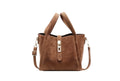 Sac à main bandoulière en daim givré élégant - Greta - Maison Elvira
