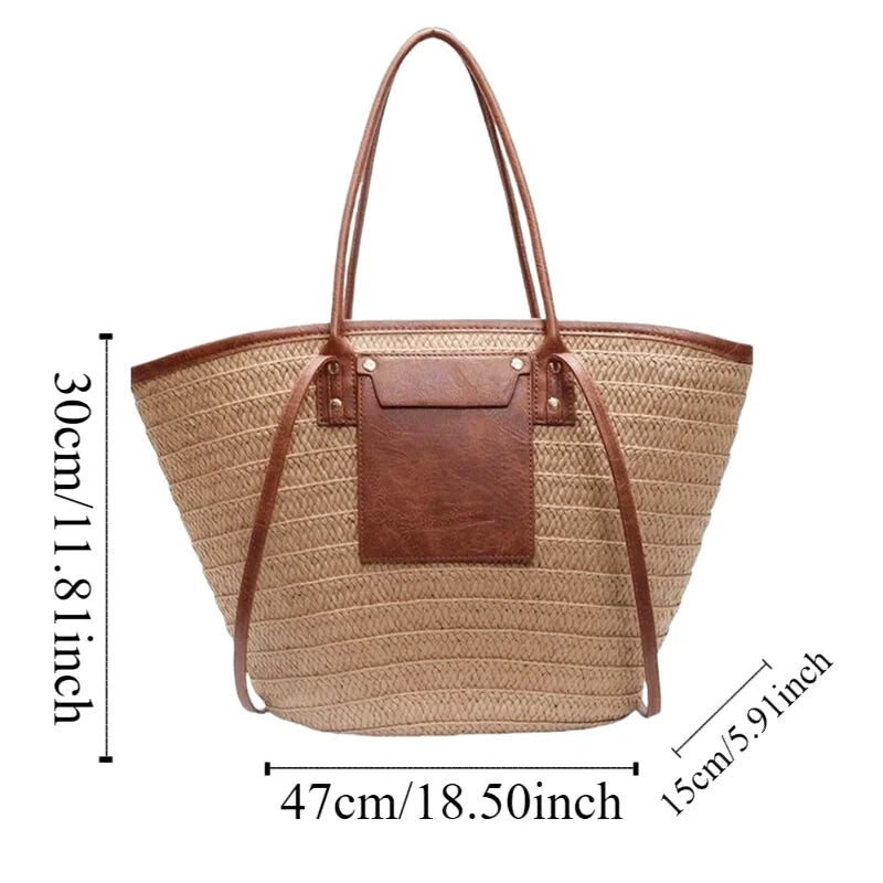 Sac à main bandoulière en paille bohème - Costanza - Maison Elvira