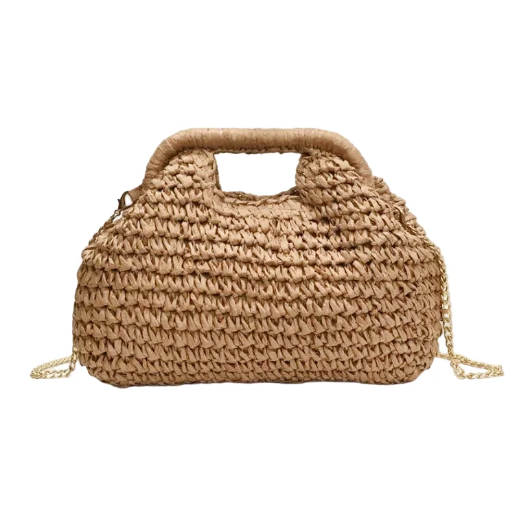 Sac à main bandoulière en paille bohème - Lisa - Maison Elvira