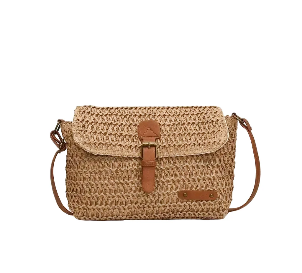 Sac à main bandoulière en paille élégant - Lavinia - Maison Elvira