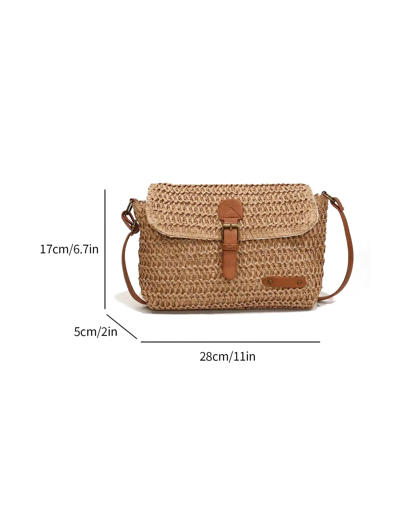Sac à main bandoulière en paille élégant - Lavinia - Maison Elvira