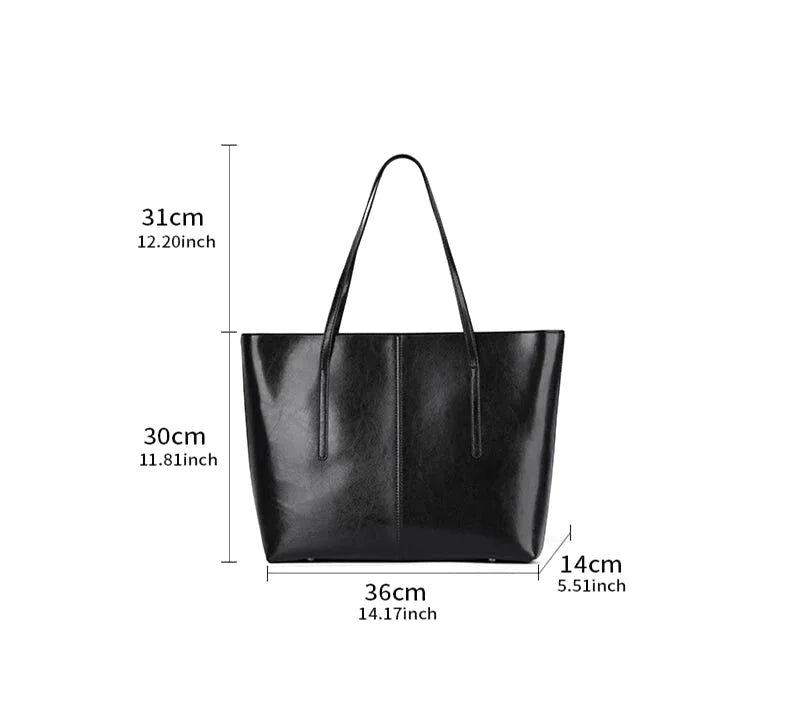 Sac fourre-tout en cuir noble - Adriana - Maison Elvira