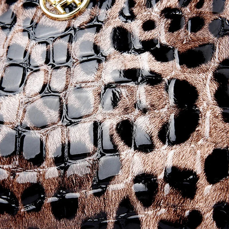 Sac à main bandoulière léopard - Ginevra - Maison Elvira