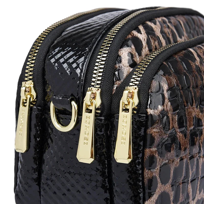 Sac à main bandoulière léopard - Ginevra - Maison Elvira