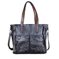 Sac à main vintage en cuir véritable gaufré fait main - Ofelia - Maison Elvira