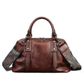 Sac à main bandoulière en cuir véritable sobre - Carla - Maison Elvira