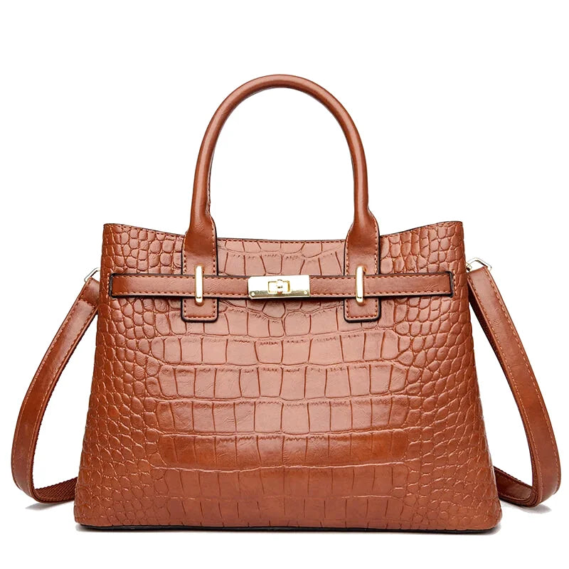 Sac à main bandoulière crocodile - Benedetta - Maison Elvira