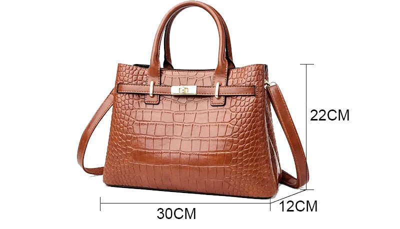 Sac à main bandoulière crocodile - Benedetta - Maison Elvira