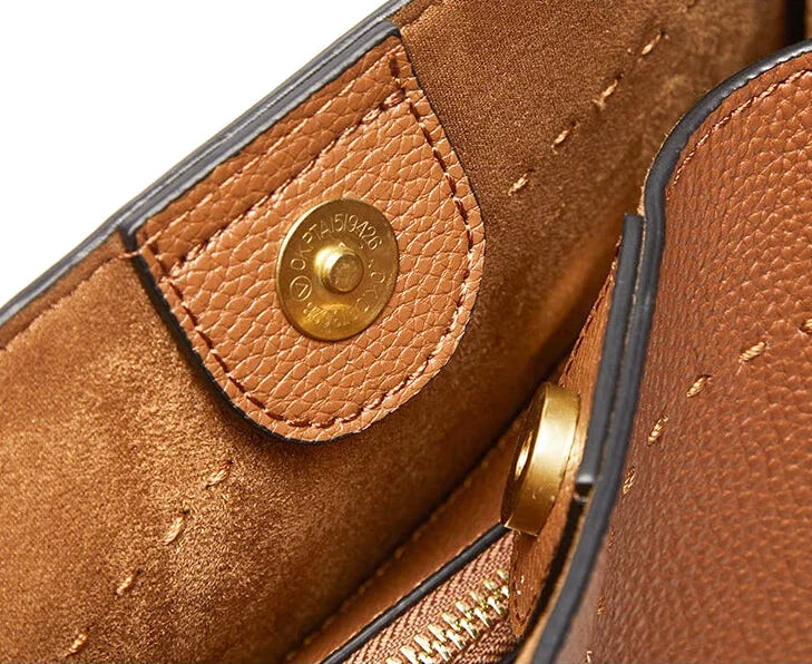 Sac à main bandoulière cuir de vache véritable seau authentique - Rosa - Maison Elvira