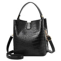 Sac à main bandoulière seau crocodile chic - Federica - Maison Elvira