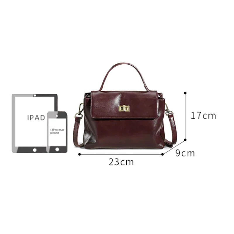 Sac à main bandoulière en cuir daim givré noble - Luciana - Maison Elvira