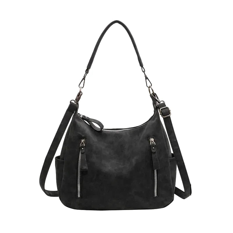Sac à main bandoulière rétro en cuir souple - Teodora - Maison Elvira