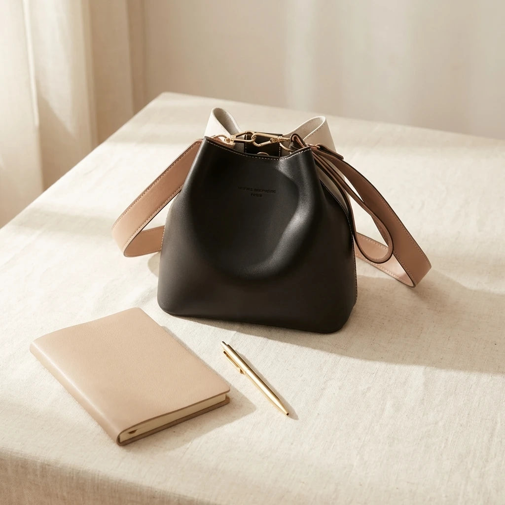 Sac à main bandoulière seau léger - Giada - Maison Elvira